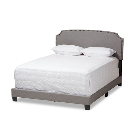 Baxton Studio Odette Modern Light Grey Upholstered Full Size Bed 146-8248